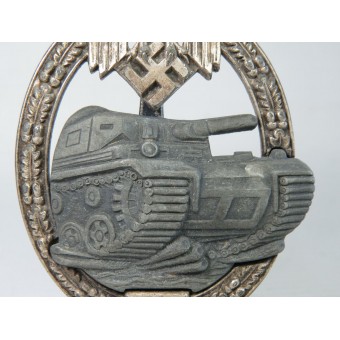 Panzerkampfabzeichen in Silber mit Einsatzzahl 25 - Panzersturmabzeichen 25. Espenlaub militaria